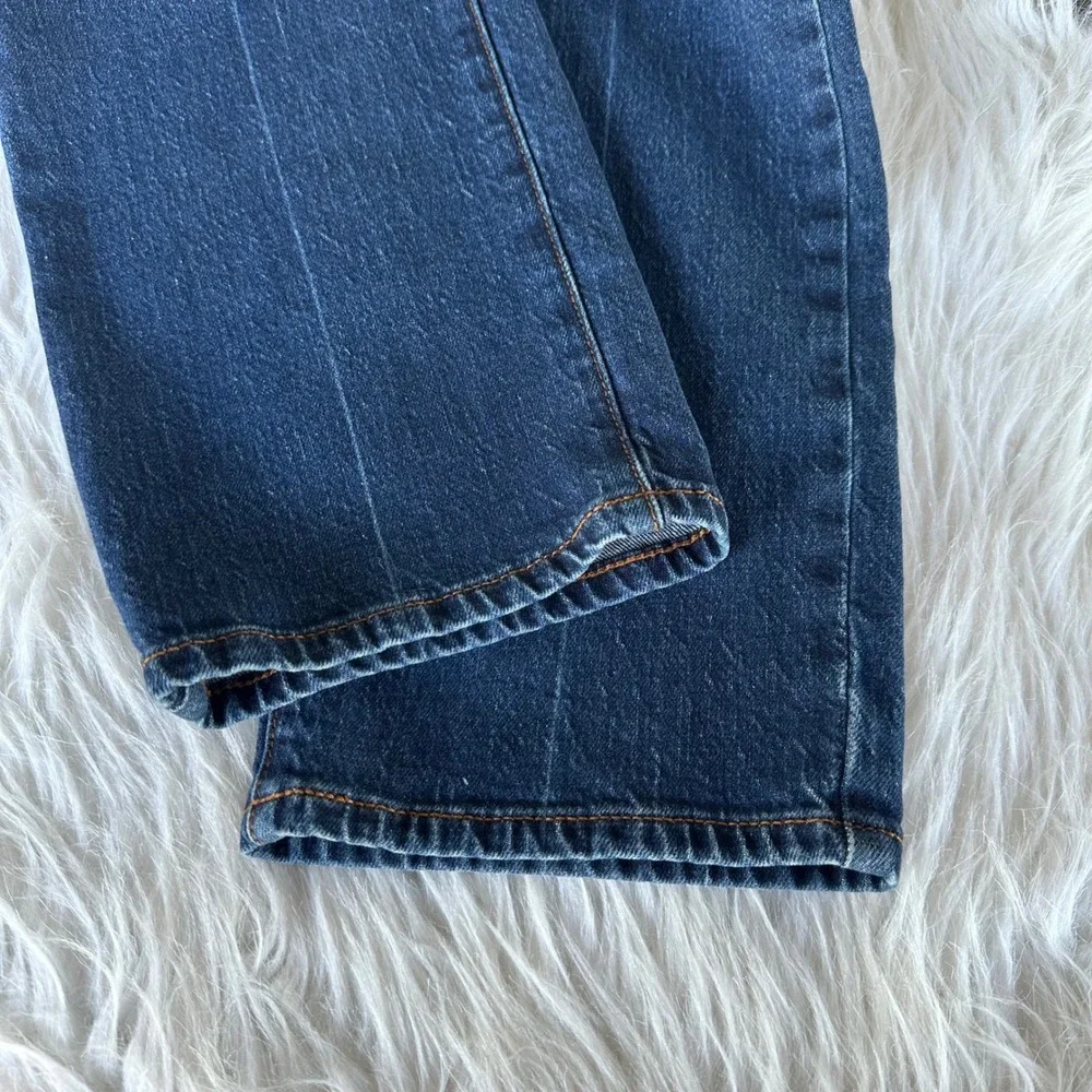 Talbots Jeans Pants Straight Leg Blue Wash Dark High Rise Preppy Size 10 Petite
